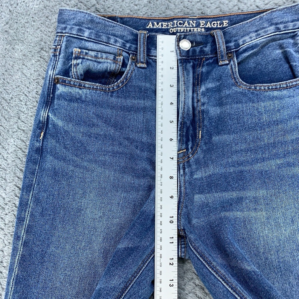 American Eagle Mom Jean Jeans Women's Size 2 Regular Blue Stretch 28x27 - Picture 7 of 11
